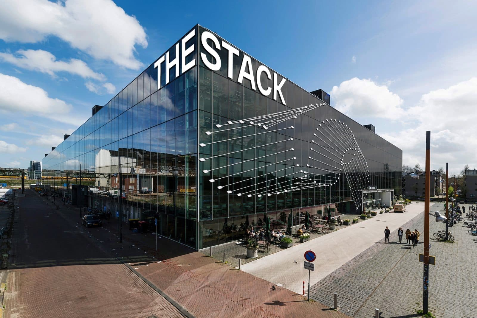 The Stack, the glass building on Jacob Bontiusplaats in Amsterdam