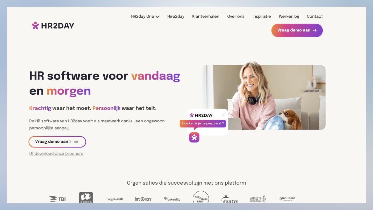 The HR2day website, opens hr2day.com